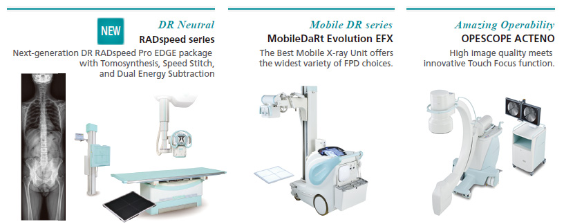 RADspeed series / MobileDaRt Evolution EFX / OPESCOPE ACTENO